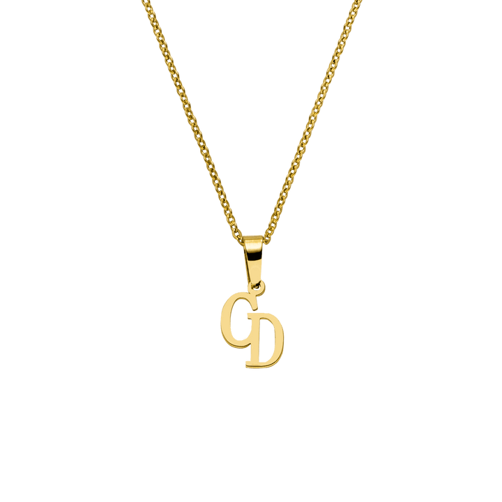Letter Monogramm Kette | 18K vergoldet