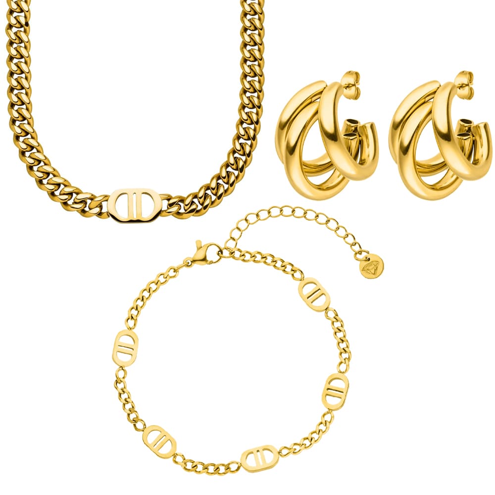 Leyla Set | 18K vergoldet