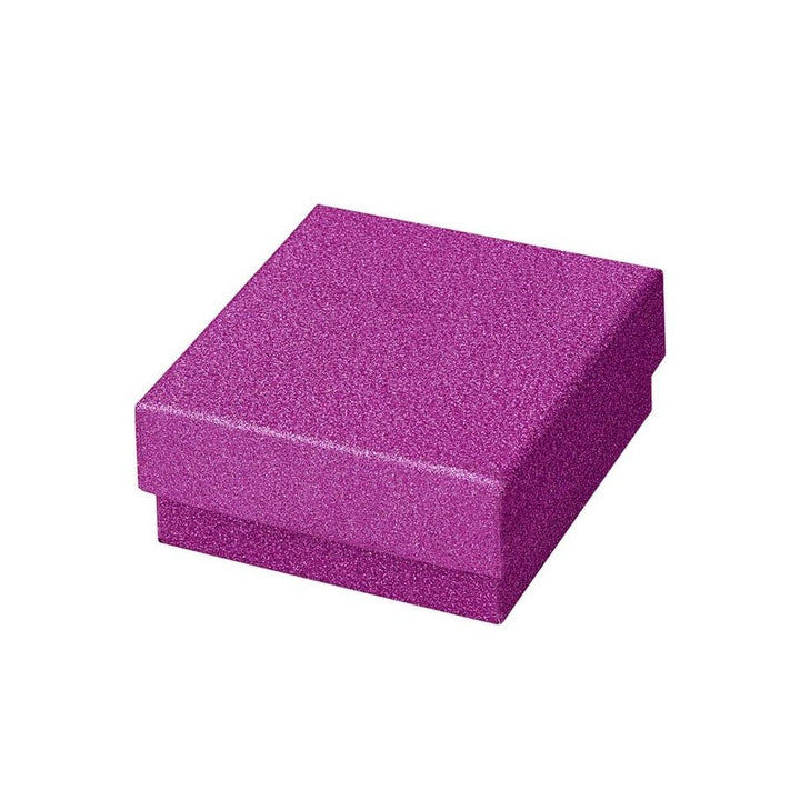 lila Glitzer Schmuckverpackung