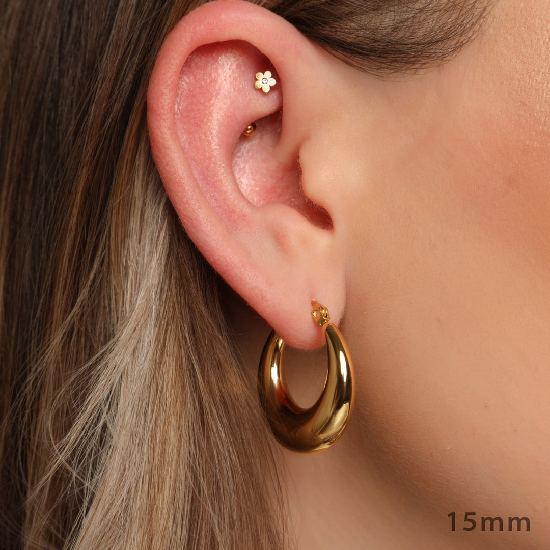 Creolen wasserfeste Ohrringe dezent