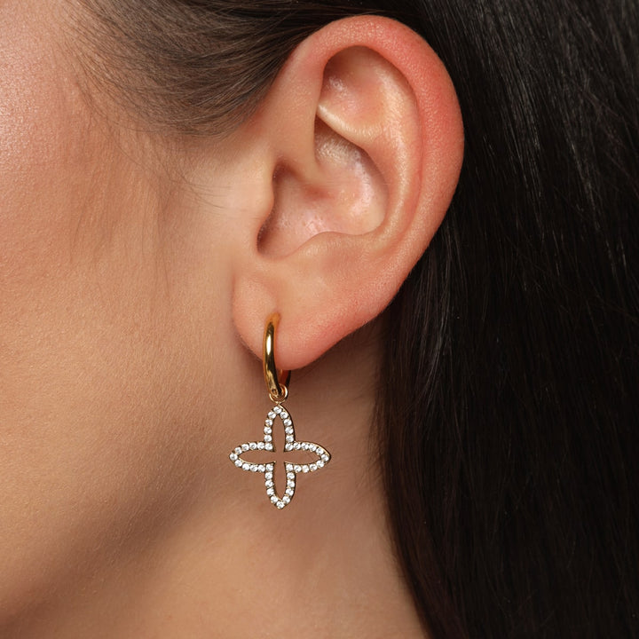 Luxe Fleur Ohrringe | 18K vergoldet
