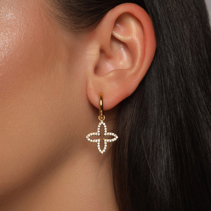 Luxe Fleur Ohrringe | 18K vergoldet