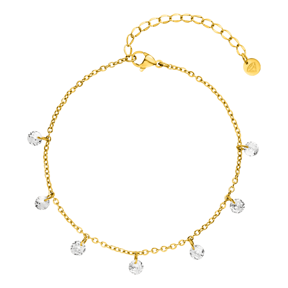 18 Karat Gelbgold vergoldetes armband chirurgenstahl hautfreundlich wasserfest
