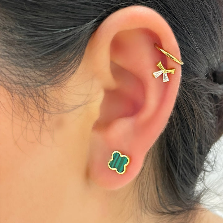 Green Clover Set | 18K vergoldet