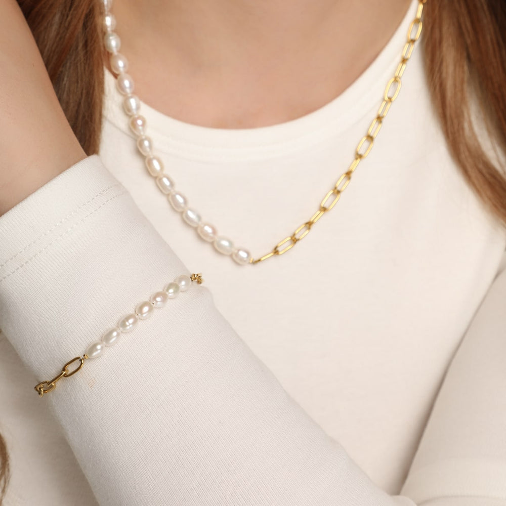 Perlen Schmuck wasserfest vergoldet Edelstahl elegant