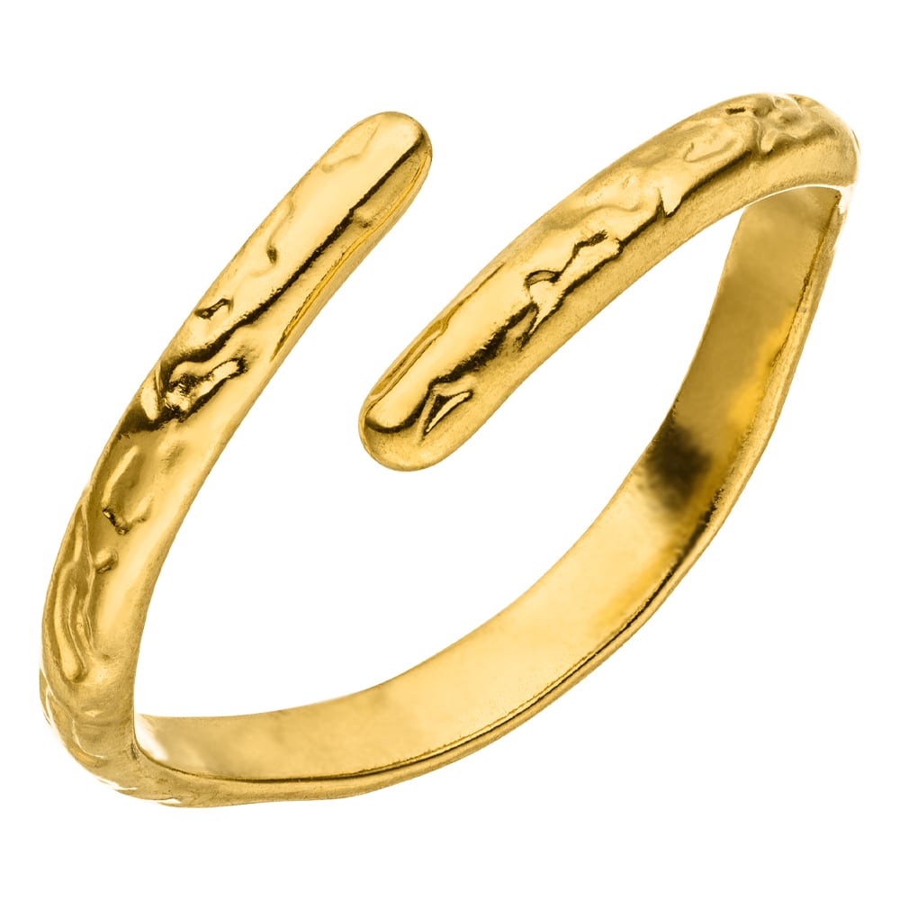 Wasserfester Verstellbarer goldener Ring 