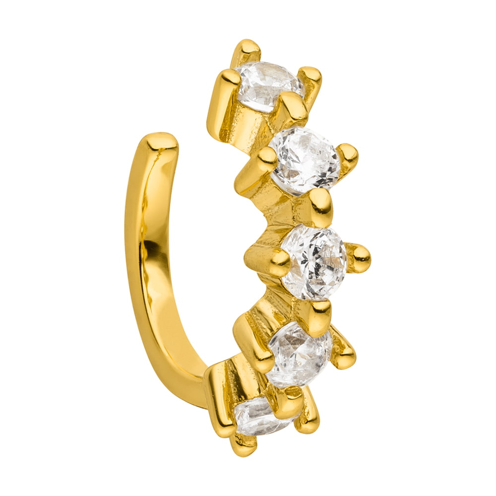 Fake Ohrpiercing Helix Conch Zirkonia Steinchen nickelfrei