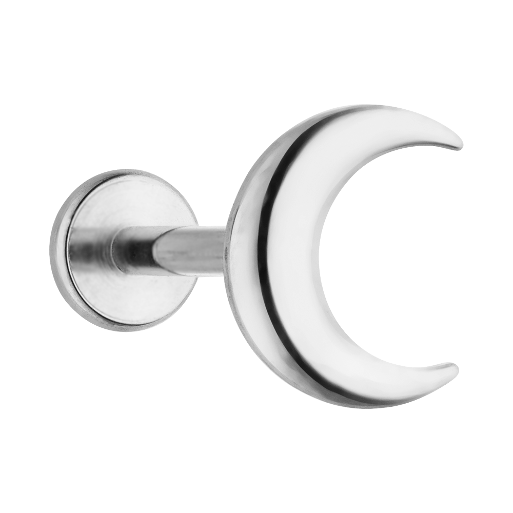 Mond Piercing Titan Silber wasserfest Labret