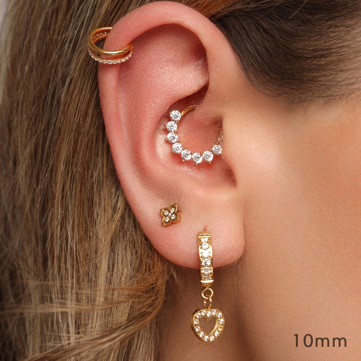 Daith Piercing Ring Segmentring Titan wasserfest