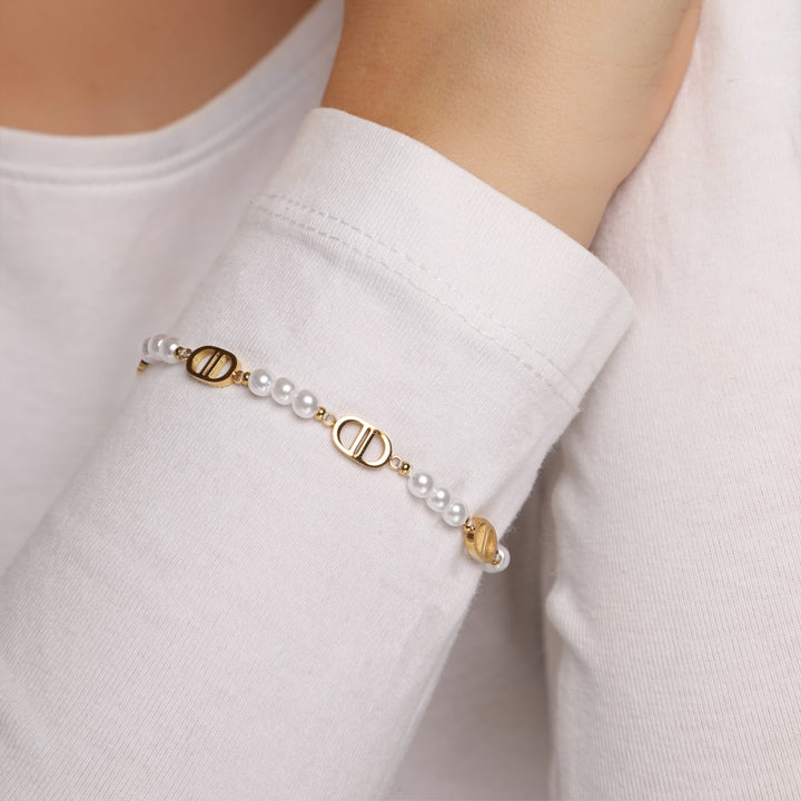Pearl Prestige Armband | 18K vergoldet