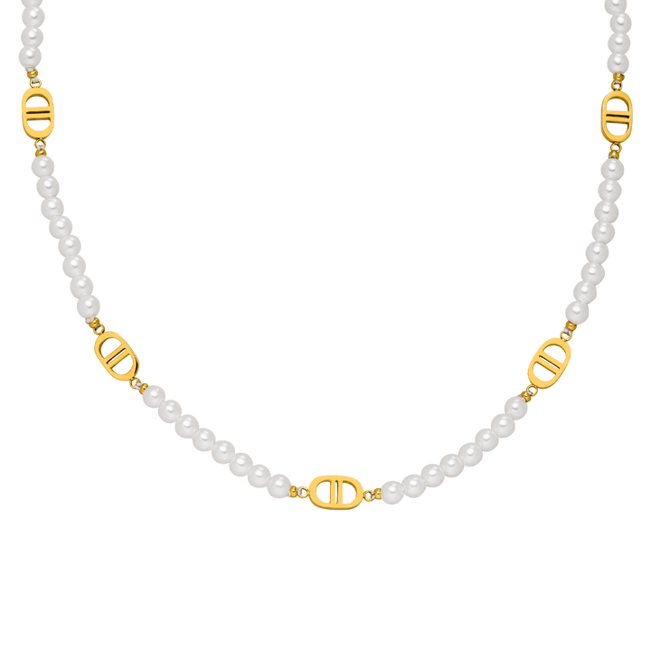 Pearl Prestige Halskette | 18K vergoldet