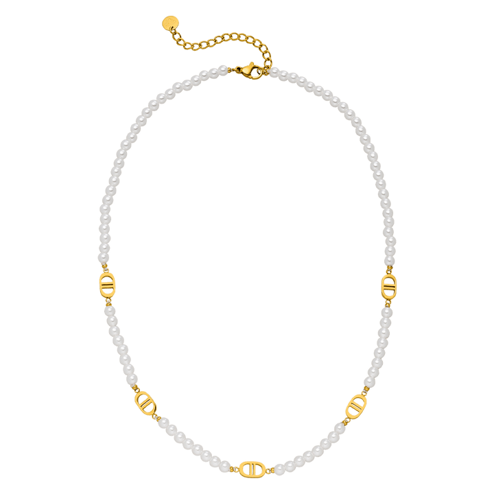 Pearl Prestige Halskette | 18K vergoldet