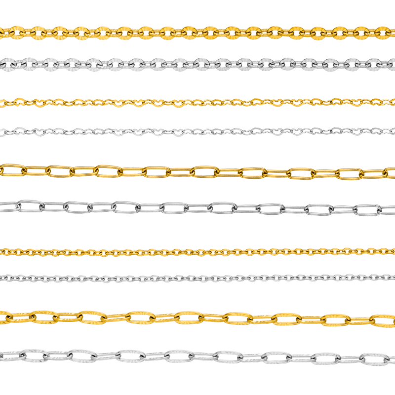 Permanentschmuck Armbänder Halsketten Fußketten