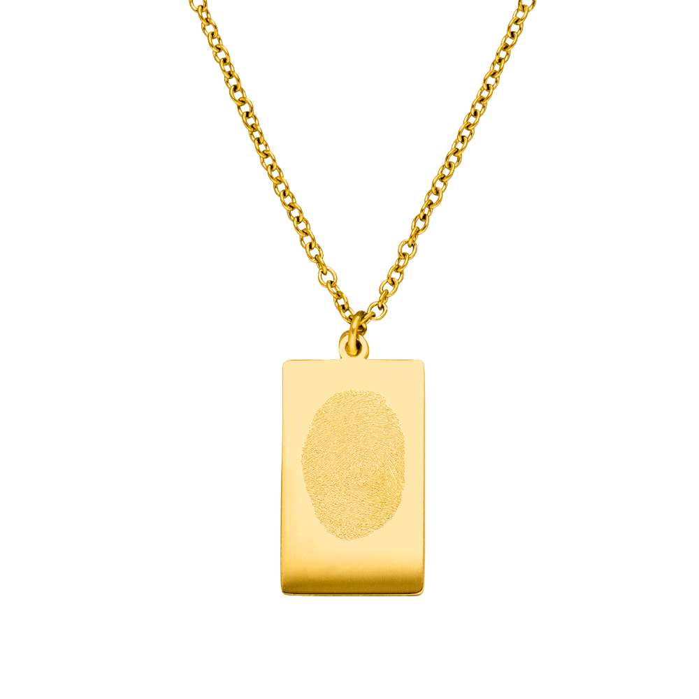 Fingerabdruck Kette Gravur wasserfest personalisiert