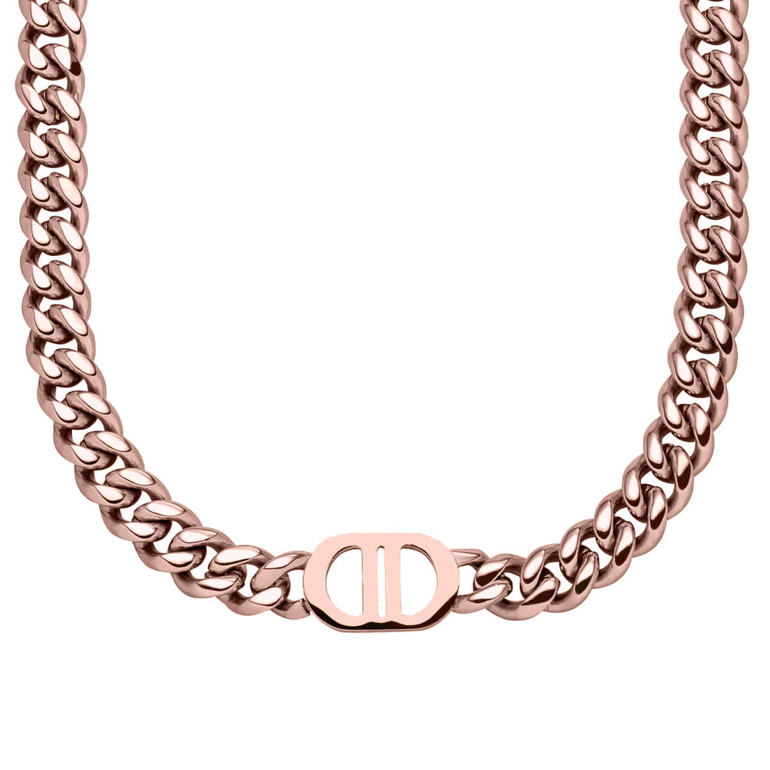 Panzerkette Roségold Gourmet wasserfest DD Kette Edelstahl