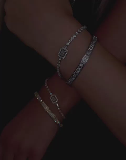 Elegantes Armband strahlenden Zirkonia Steinen langlebig