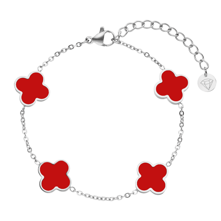 Red Clover Armband | 18K vergoldet