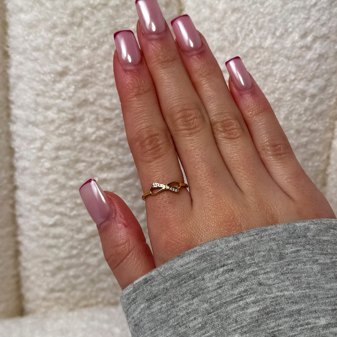 dezenter vergoldeter Ring nickelfrei