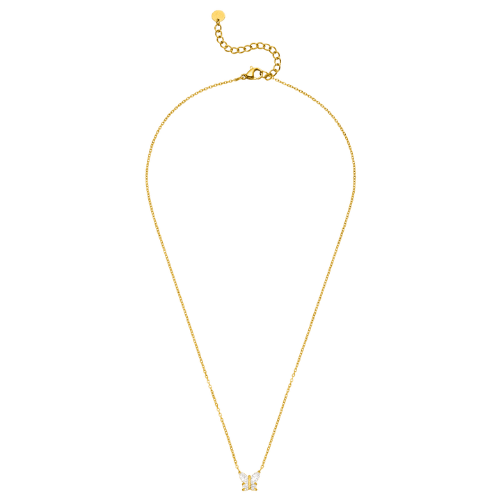 Shine Butterfly Halskette | 18K vergoldet
