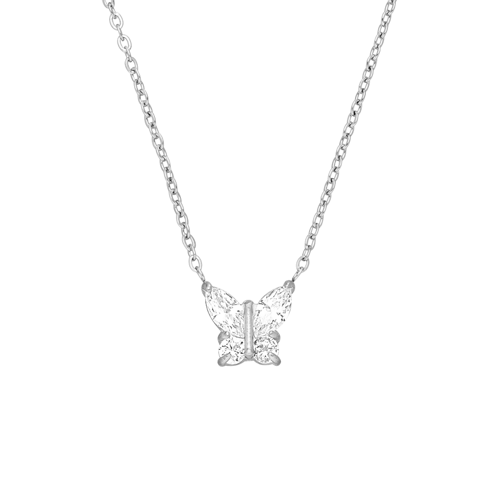 Shine Butterfly Halskette | 18K vergoldet