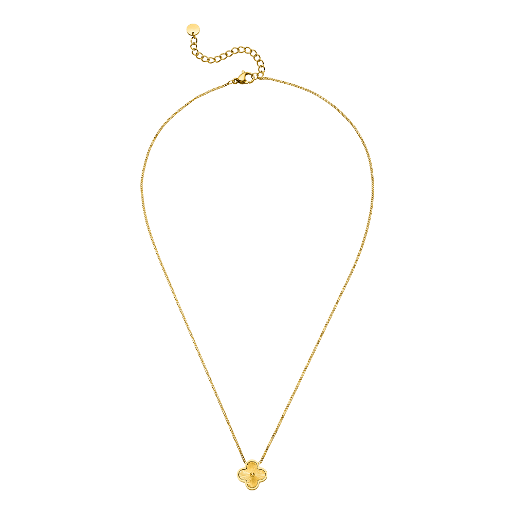 Clover Kette Gold Kleeblatt Edelstahl wasserfest