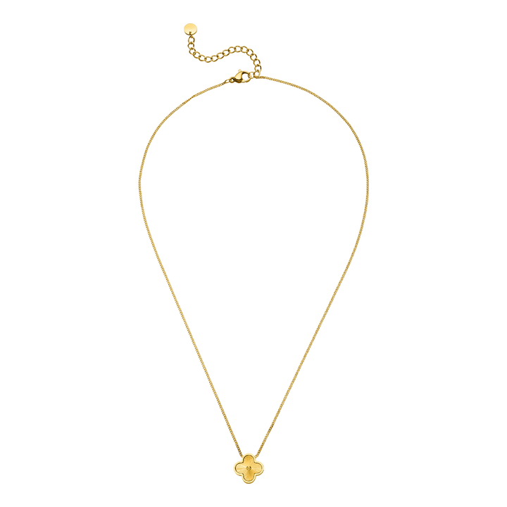 Clover Kette Gold Kleeblatt Edelstahl wasserfest