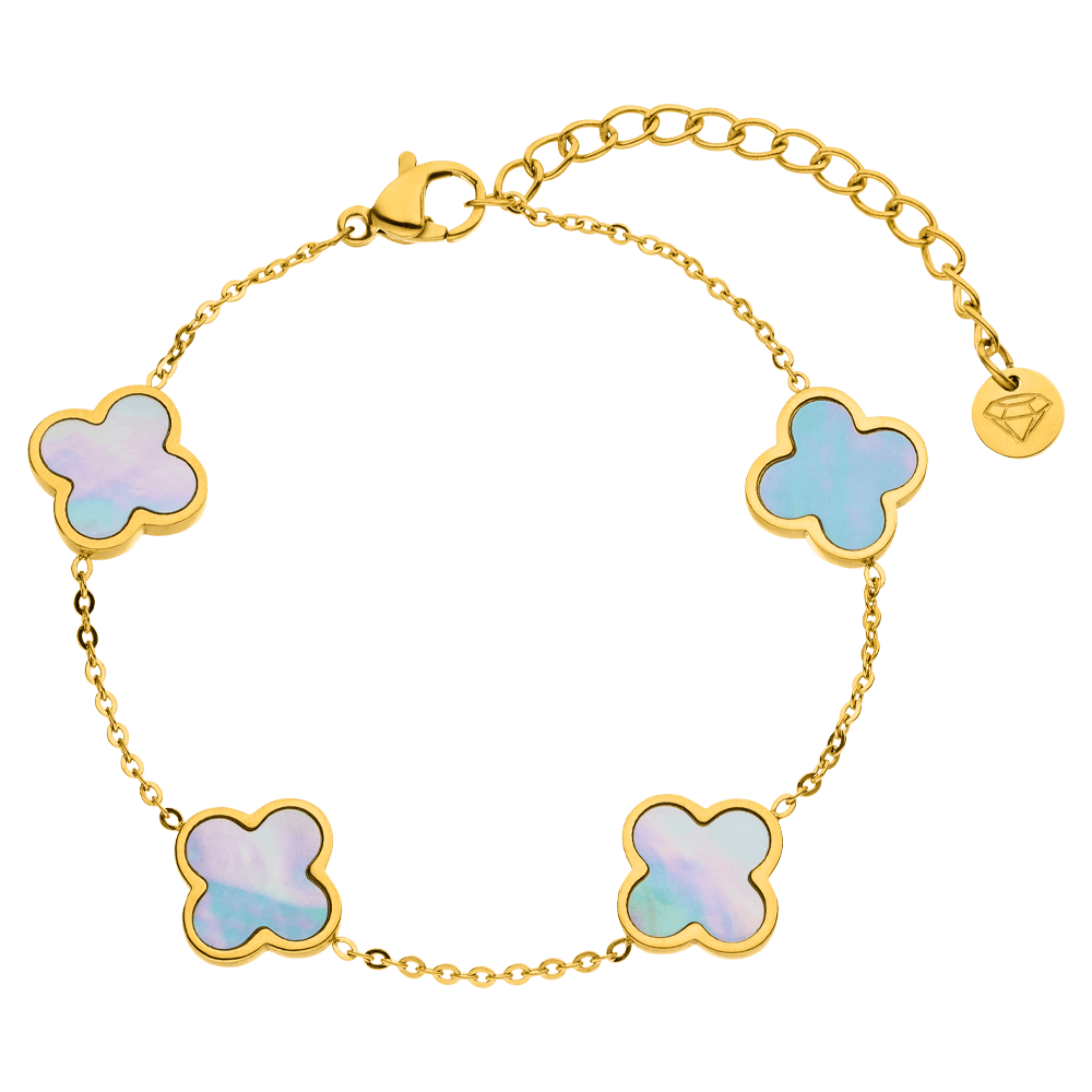 Sky Clover Armband | 18K vergoldet