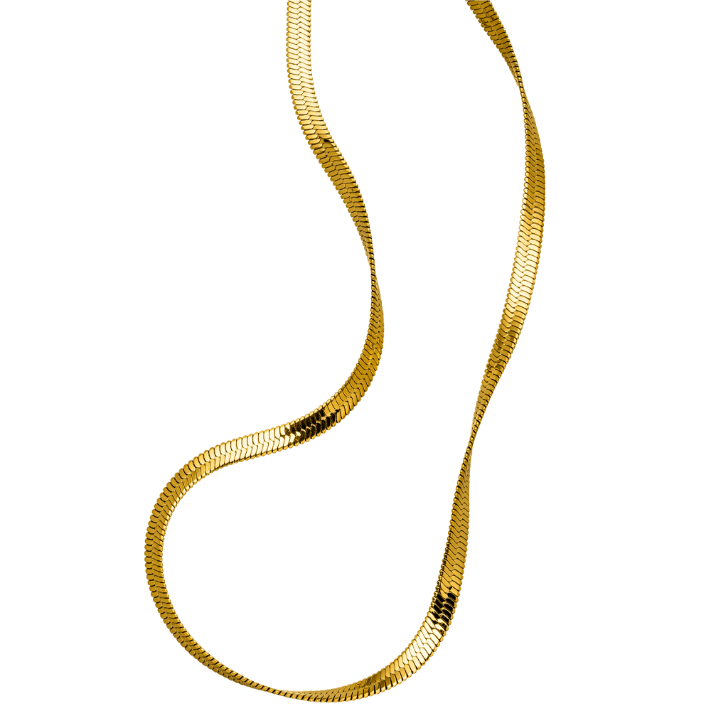 Snake Skin Kette | 18K vergoldet