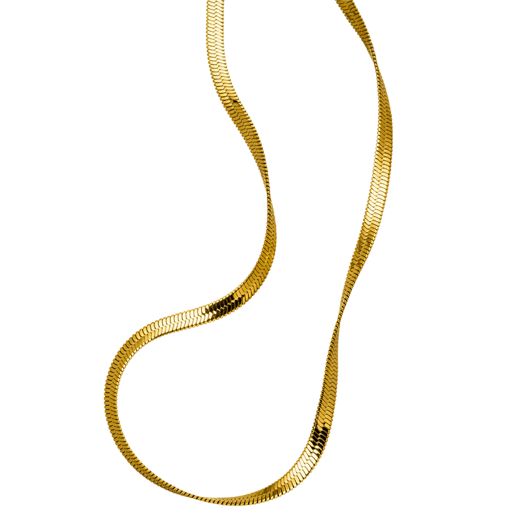 Snake Skin Kette | 18K vergoldet