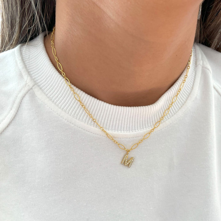 Smooth Letter Necklace | 18K gold plated