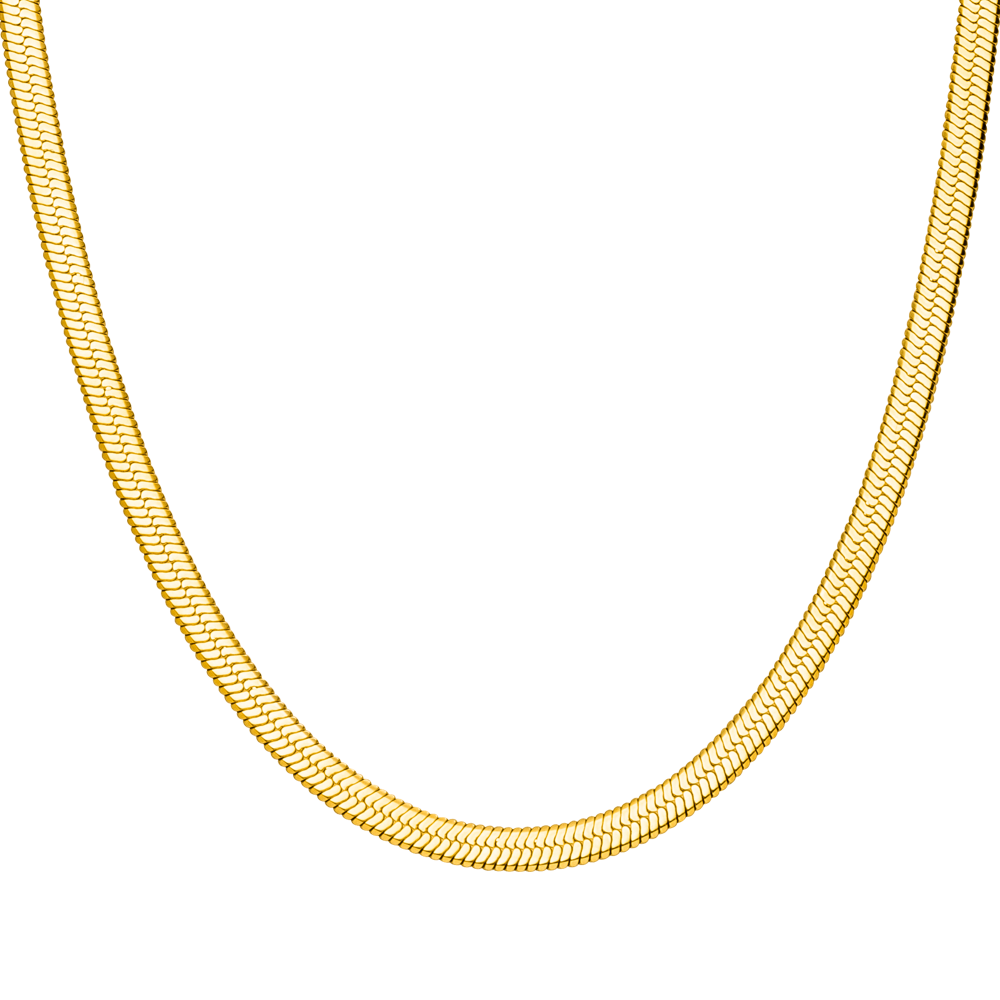 Snake Skin Kette | 18K vergoldet