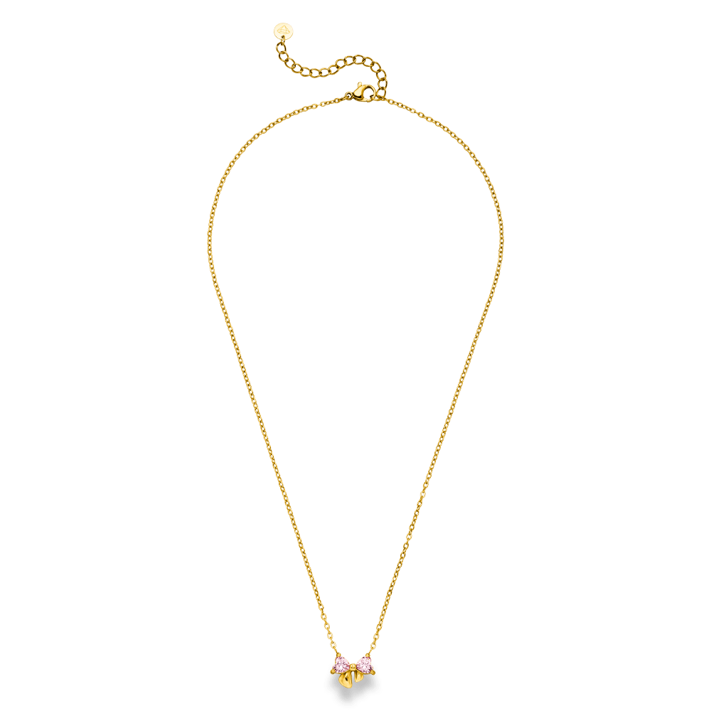 Sweet Bow Halskette | 18K vergoldet