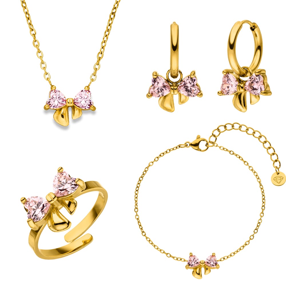 Sweet Bow Set | 18K vergoldet