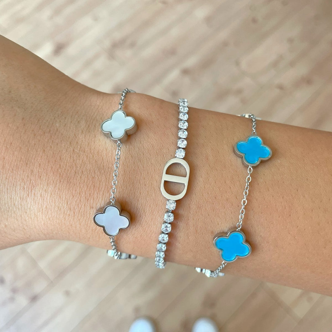 Tennis prestige bracelet | 18k gold -plated