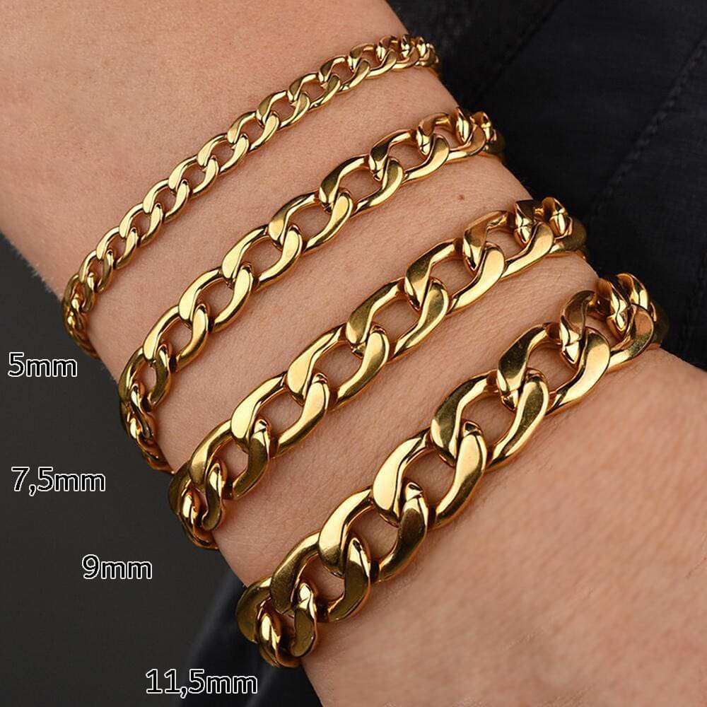 Gourmet Armbänder Frauen 18K vergoldet wasserfest Armschmuck
