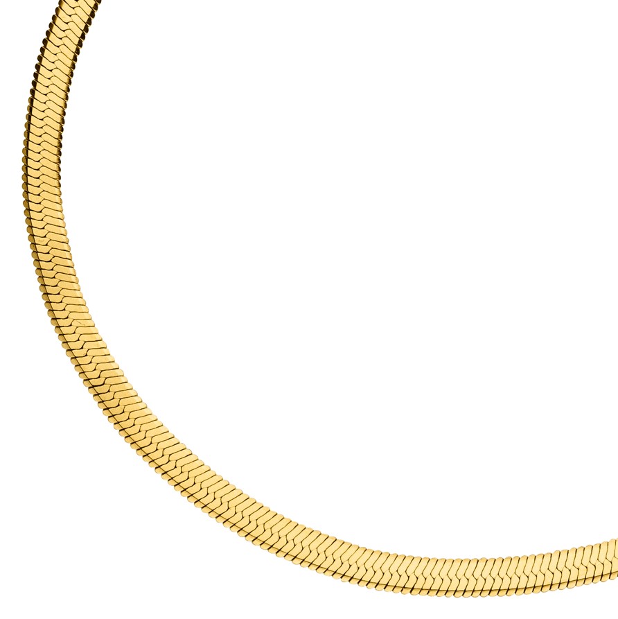 Sleek Fußkettchen aus Edelstahl in Gold Snake Skin