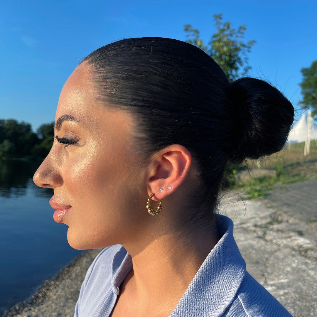 Dotty Ohrringe | 18K vergoldet