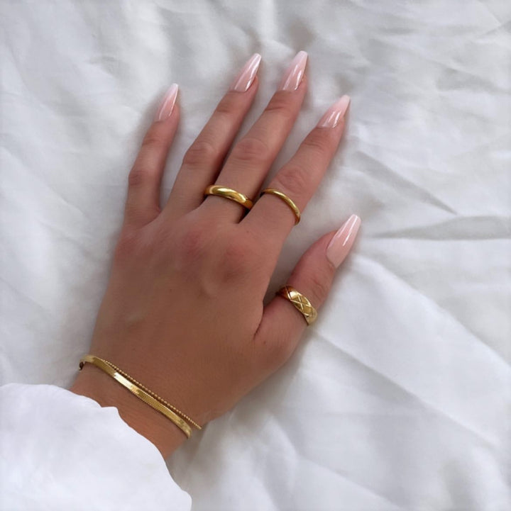 Elegante Ringe in Gold 18K vergoldet wasserfest