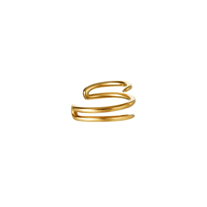 Spiral Ear Cuff Gold Edelstahl spiralförmig vergoldet