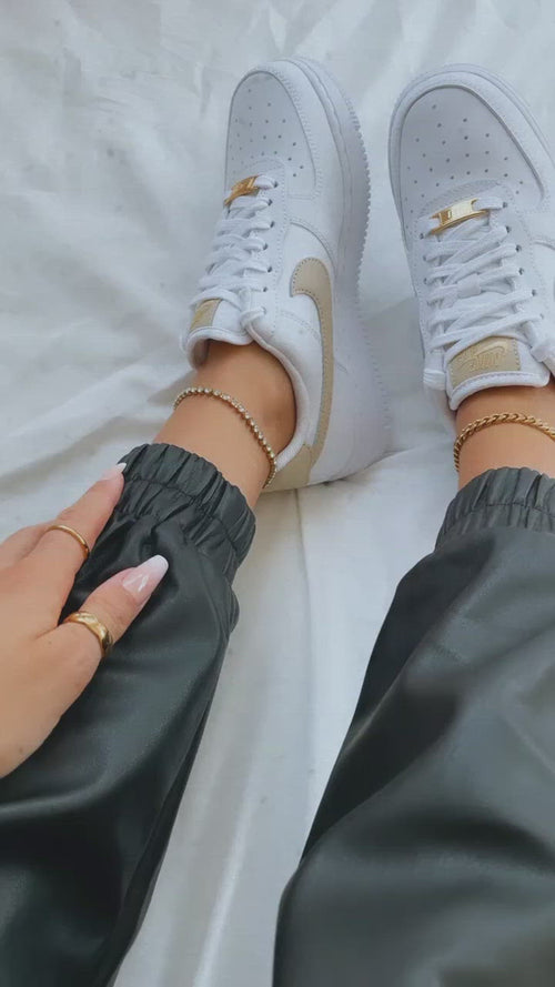 wasserfeste Fußkette 18K vergoldet Cuban Link