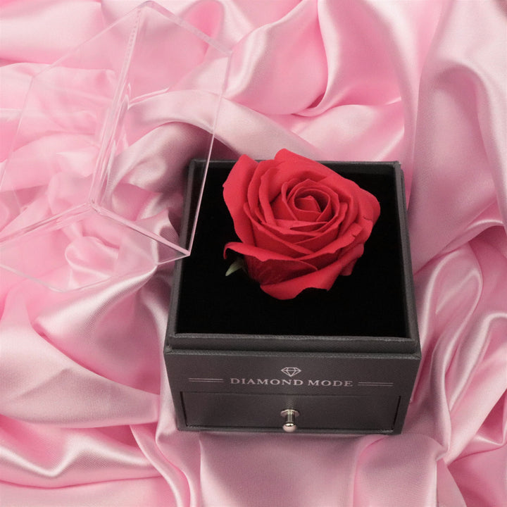 Rosen Geschenkbox Infinity Rose Schmuckbox