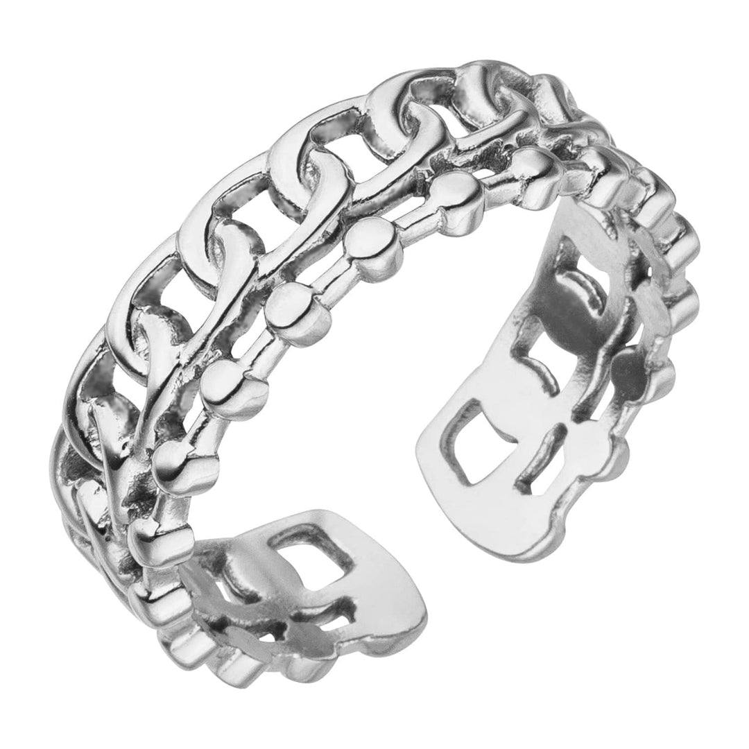 Gourmet Ring silber Cuban Link wasserfest Chain