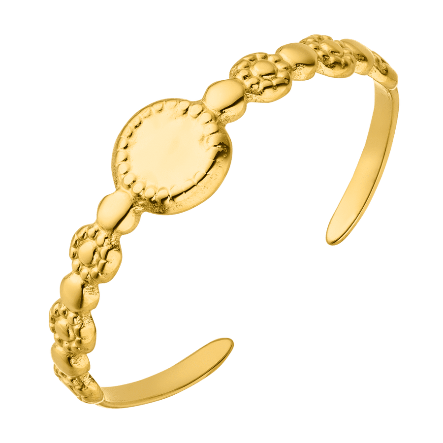 Verstellbarer Ring 18K vergoldet wasserfest für Damen