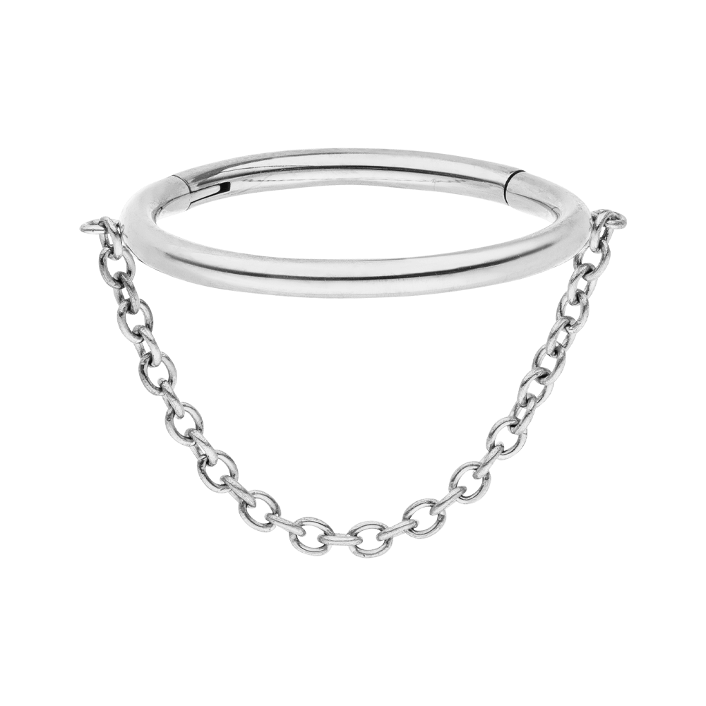 Conch Piercing Helix Titan Silber Clicker Ring