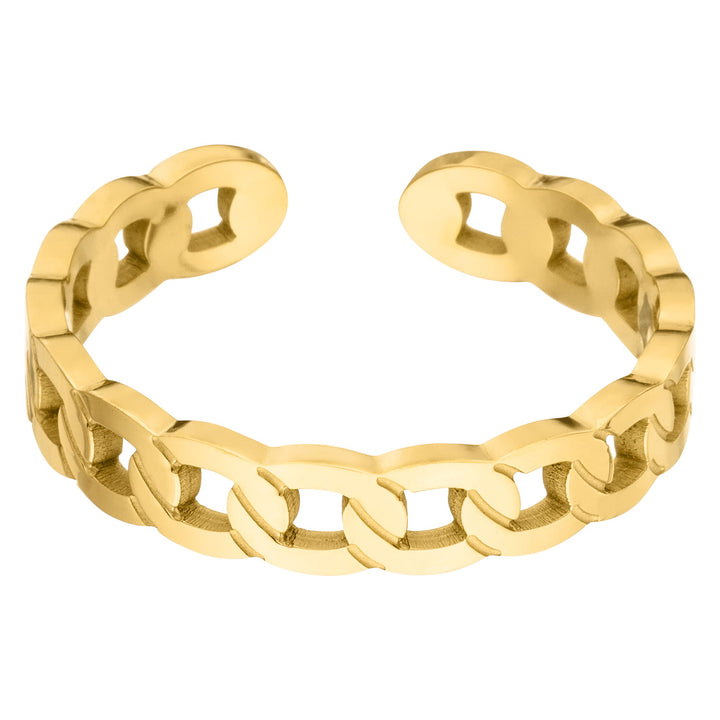 Figaro Ring Gold Edelstahl 18K vergoldet wasserfest