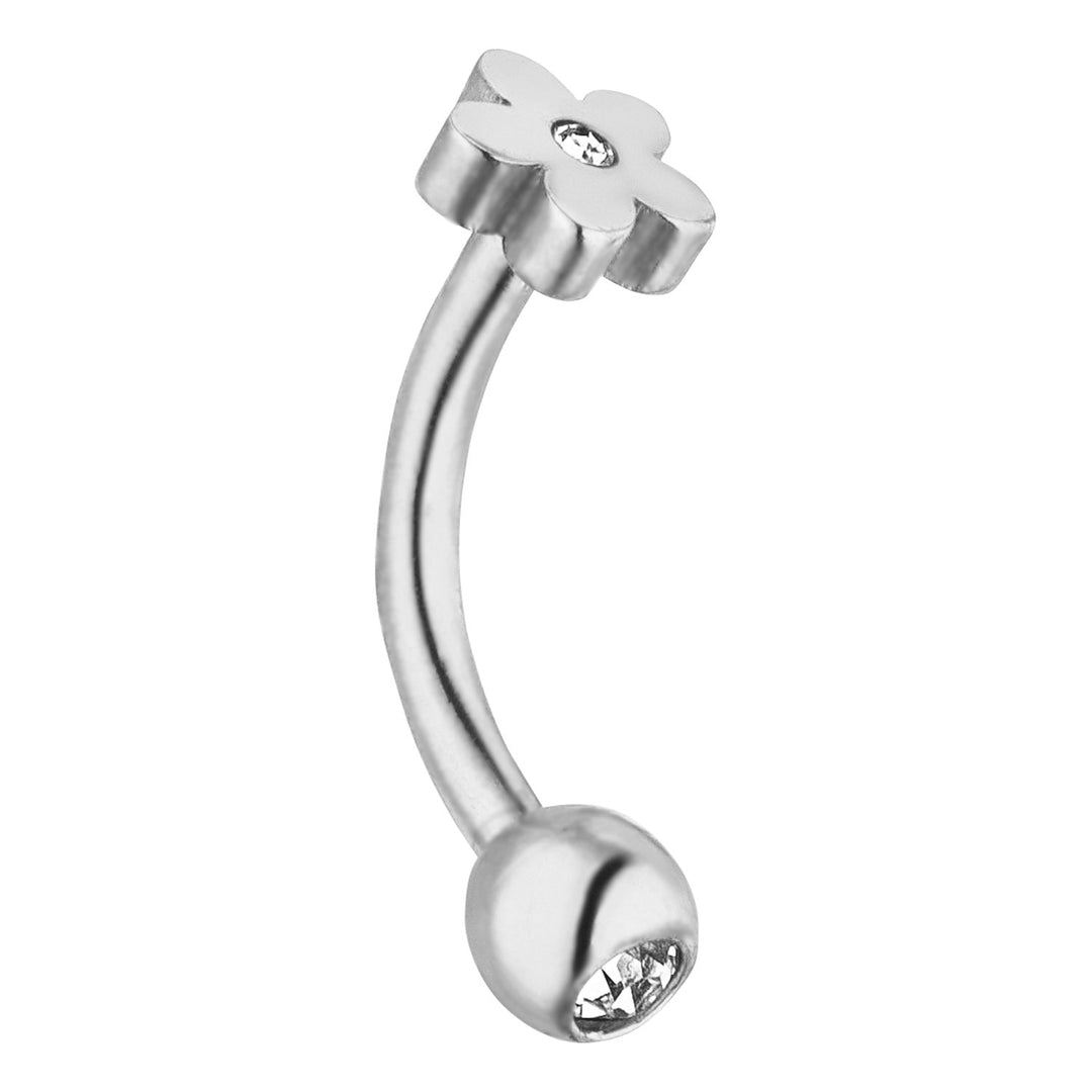 Rook Piercing Blume Silber wasserfest Chirurgenstahl