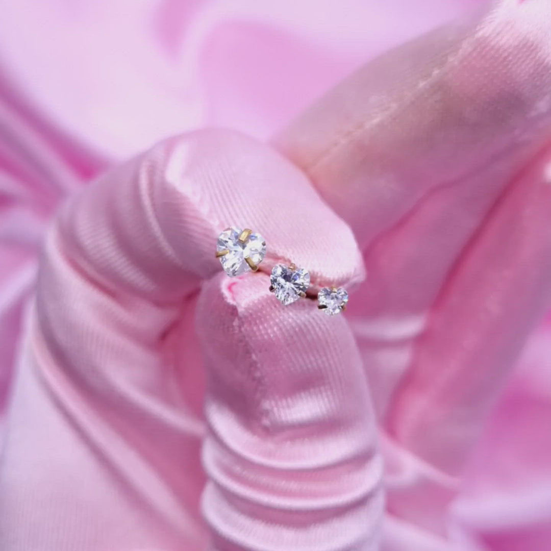 Bright Heart Earrings | 18K gold-plated