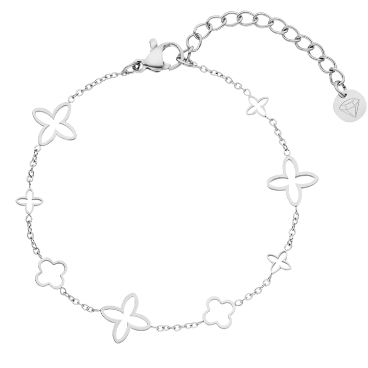 Kleeblatt Armband Clover Silber wasserfest Damen