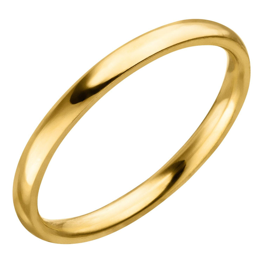 Dünner Ring 18K vergoldet dezent wasserfest klassisch
