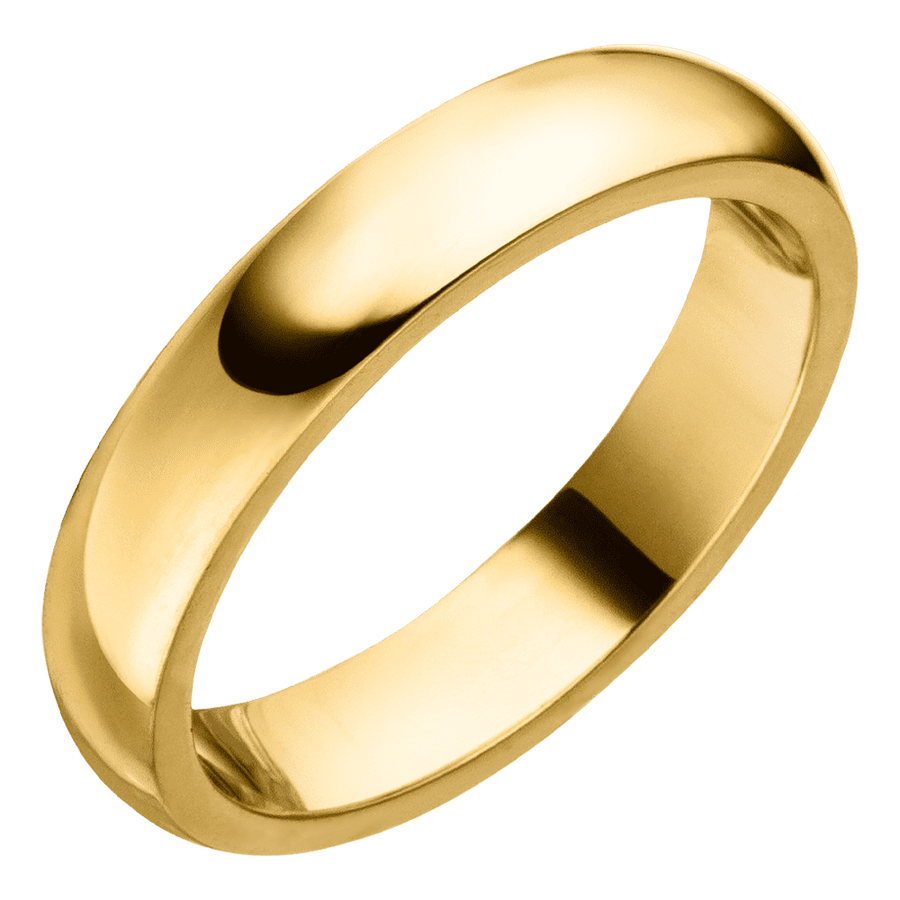 Dezenter Ring gold Edelstahl 18K vergoldet wasserfest breit